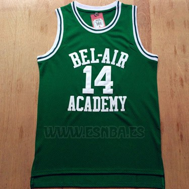 Camiseta Pelicula Bel-Air Academy Smith #14 Verde